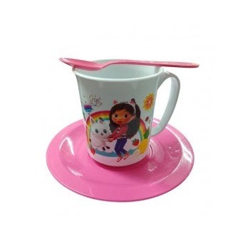 SET TAZA C/PLATO Y CUCHARITA GABBY
